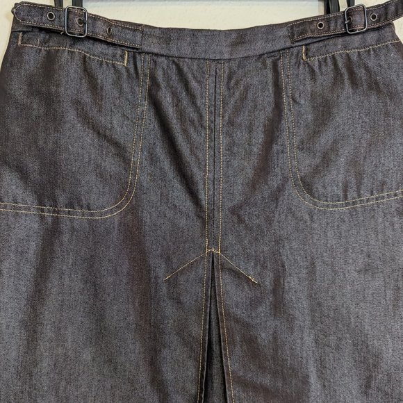 y2k Vintage Shimmer Mini Skirt Brown size 8 - Picture 12 of 12